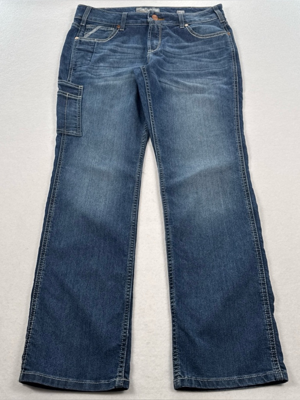 Ariat Rebar Mid Rise Straight Leg Jean Women’s Size 31S Med Wash Denim Riding